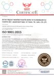 iso 9001:2015 Sertifikası
